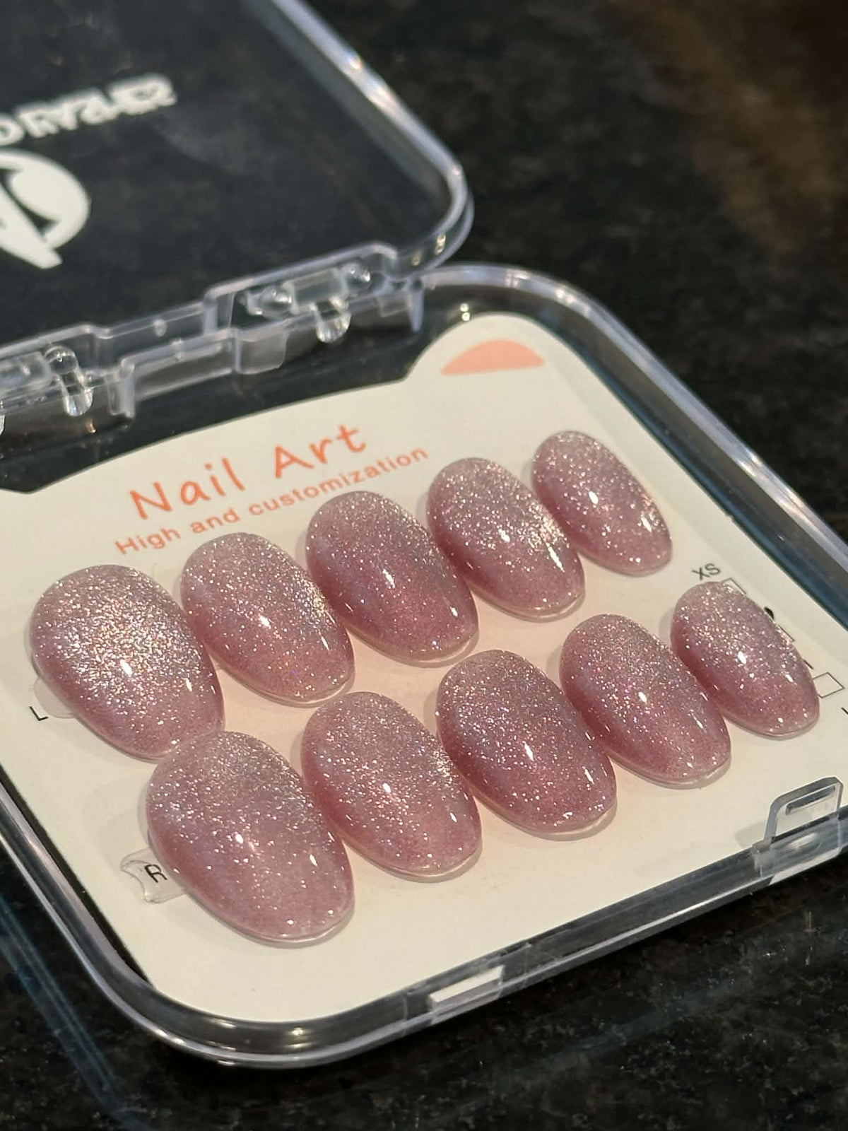 Pink crystal cat-eye